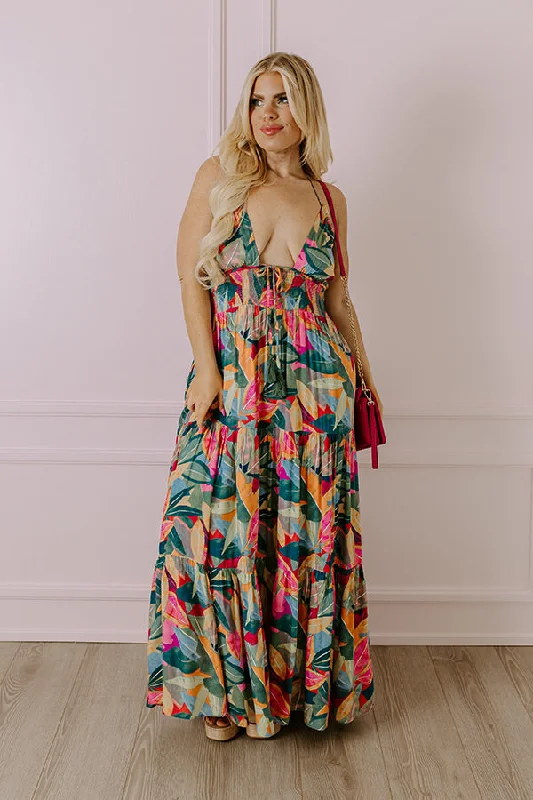 Tropical Fizz Maxi Dress Curves