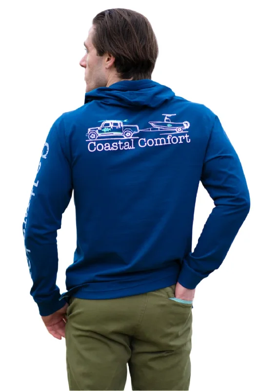 Montauk Jeep Trailer Hoodie Tee