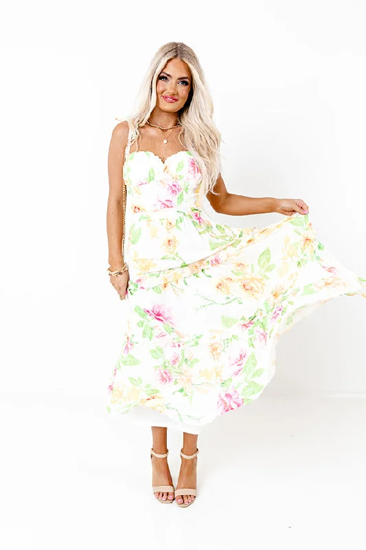 Believe In Love Floral Midi