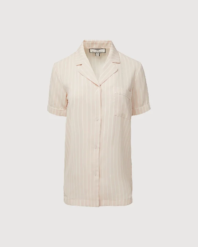 Rachel Parcell | Short Sleeve Pajama Top | Stripe Pink