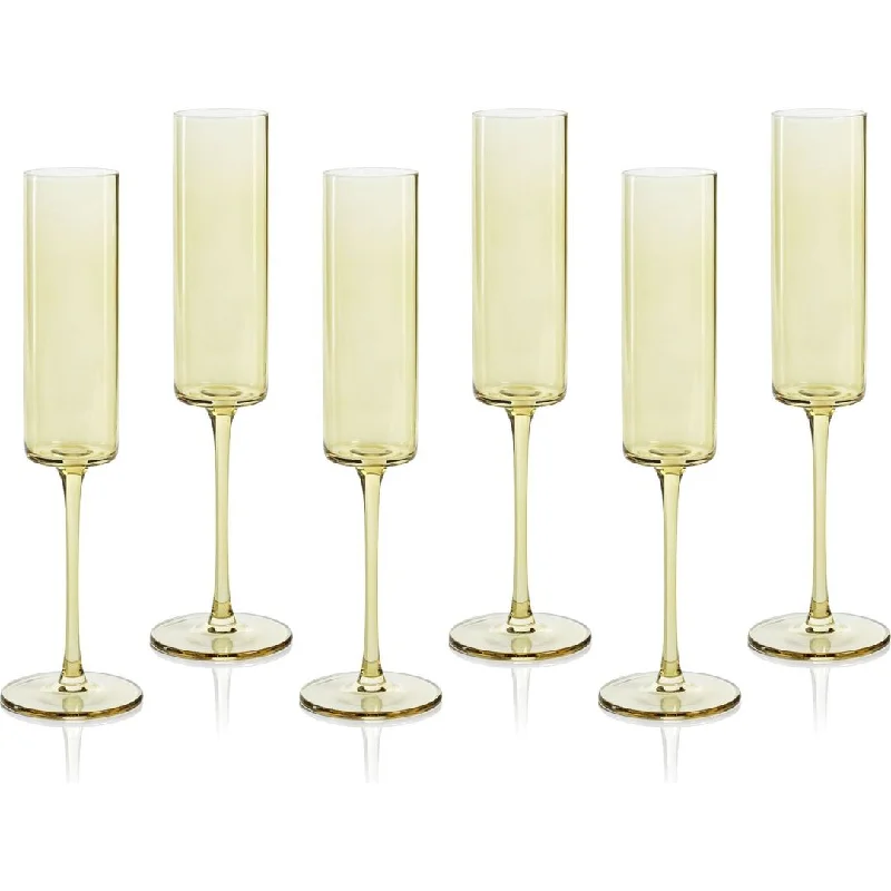 Foligno Champagne Flutes, Set of 6