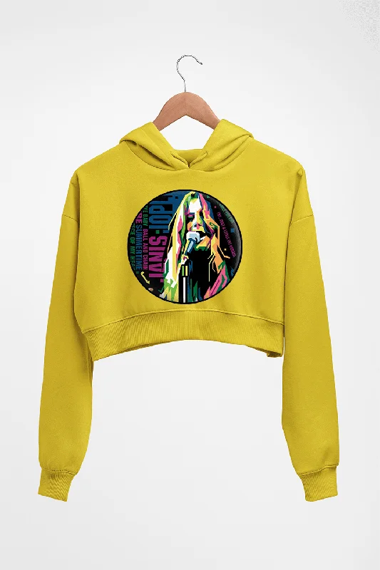 Janis Joplin Crop HOODIE FOR WOMEN