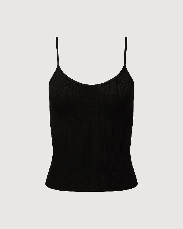 Rachel Parcell | V-neck Cami Top | Black