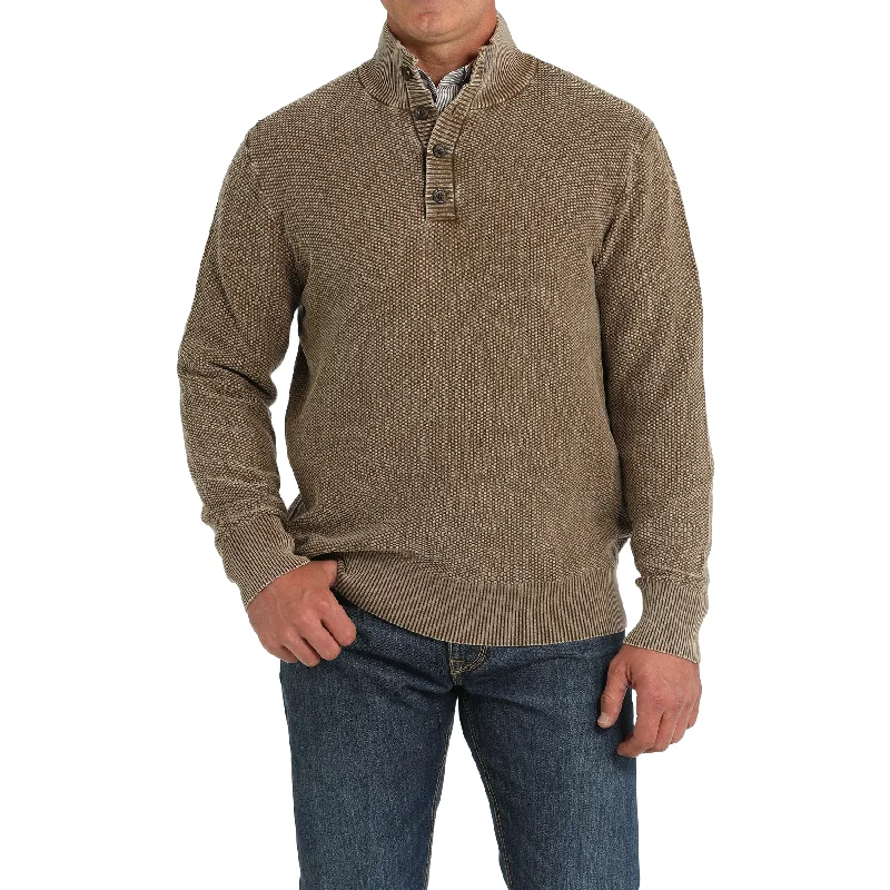 Cinch Men's Brown Jacquard Pullover MWK1916001