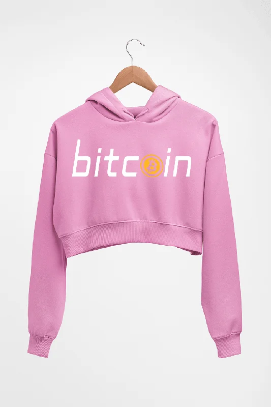 Cryptocurrency Bitcoin Crop HOODIE FOR WOMEN