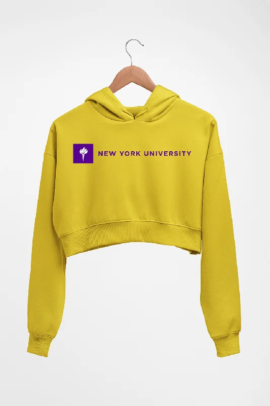 New York University Crop HOODIE FOR WOMEN