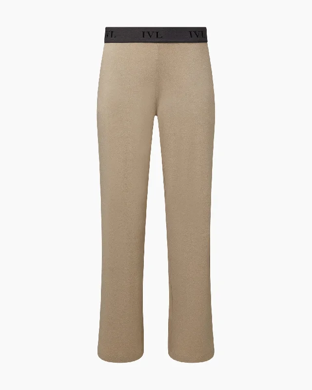 IVL Collective | Low Rise Lounge Pant | Heather Taupe