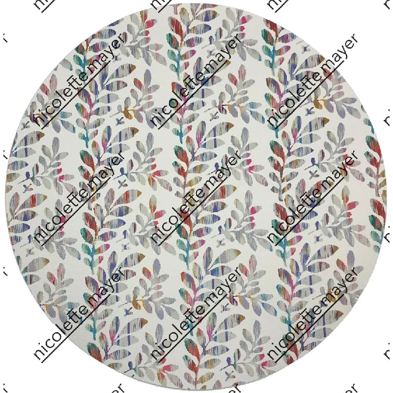 TUILERIES CHAMPAGNE 16 ROUND PEBBLE PLACEMAT, SET OF 4