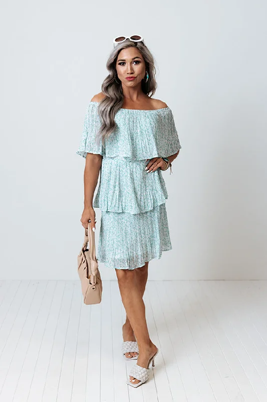 Marco Island Tiered Dress In Island Paradise