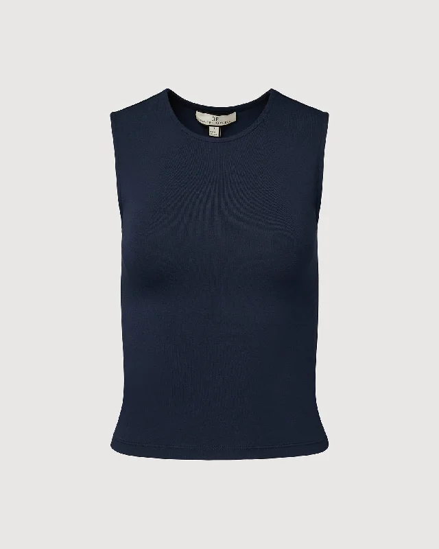 Rachel Parcell | Muscle Tee | Dusty Blue