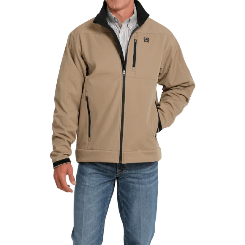 Cinch Men's Brown Full Zip Bonded Jacket MWJ156708X