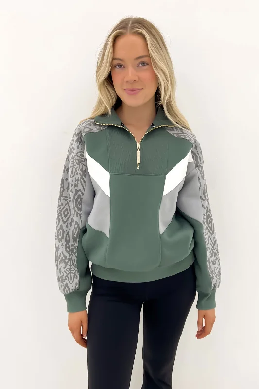 National Quarter Zip Green