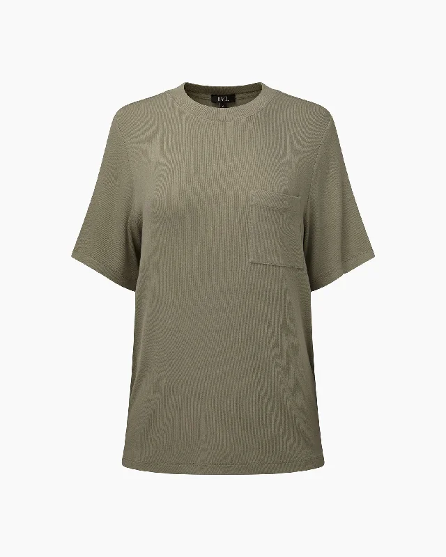 IVL Collective | Rib Boyfriend Sleep Tee | Soft Sage