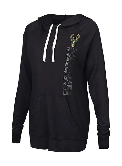 Women's Touch Pre-Game Vertical Milwaukee Bucks Hooded Sweatshirt