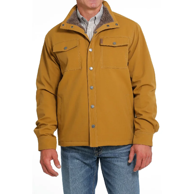 Cinch Men's Brown Snap Down Canvas Trucker Jacket MWJ1599001