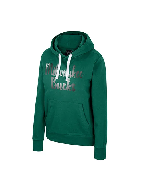 Women's I'm Gliding Green Milwaukee Bucks Sweatshirt