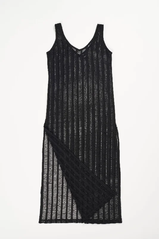 St. Tropez Knit Tank Dress | Black