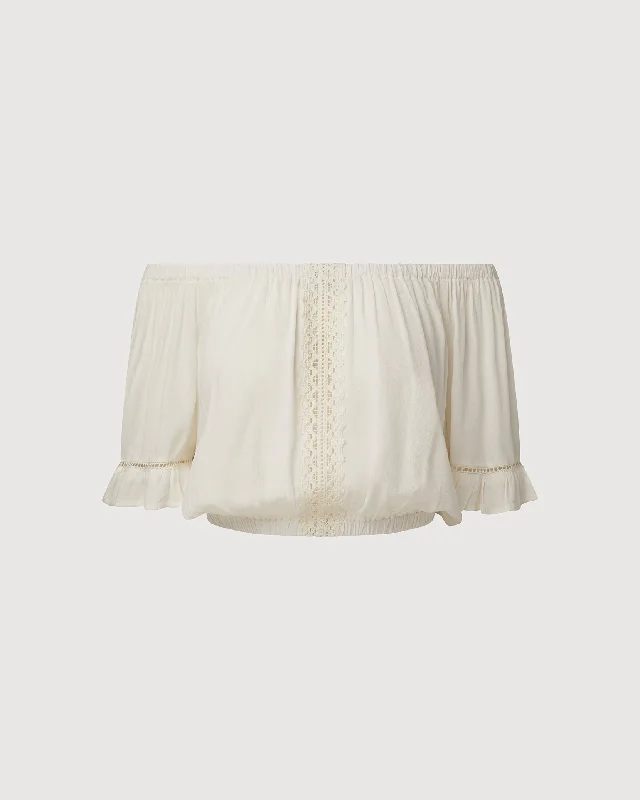 Rachel Parcell | Off Shoulder Top | Ivory