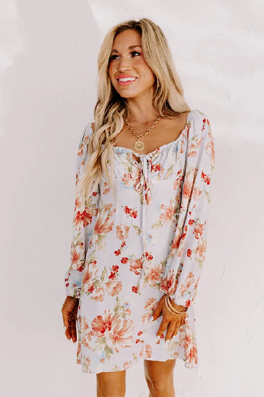 Slowly Falling For You Floral Dress