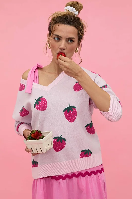 Beach Riot Joey Strawberry Sweatshirt