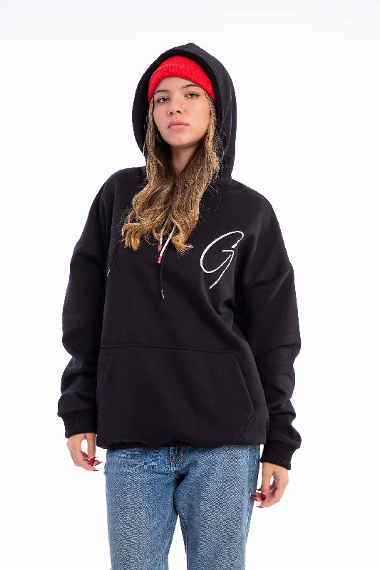 Oversized Cotton Hoodie - Grais