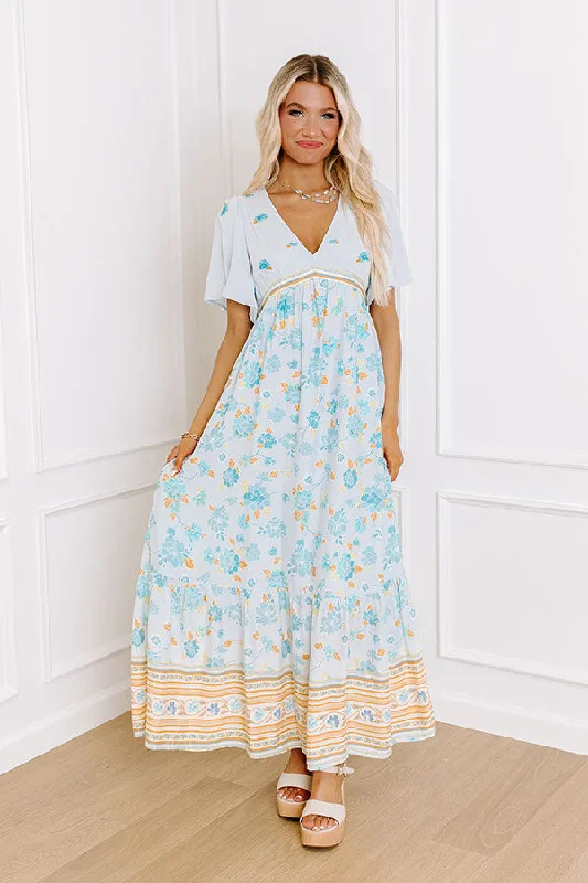 Breezy Blossom Embroidered Maxi