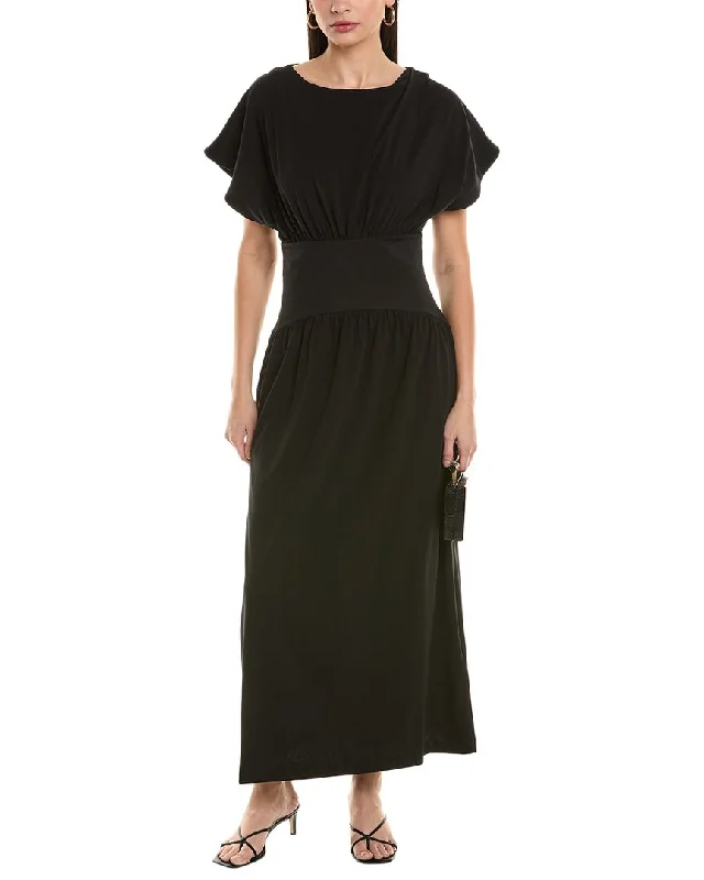 ALPHA STUDIO Gathered Maxi Dress