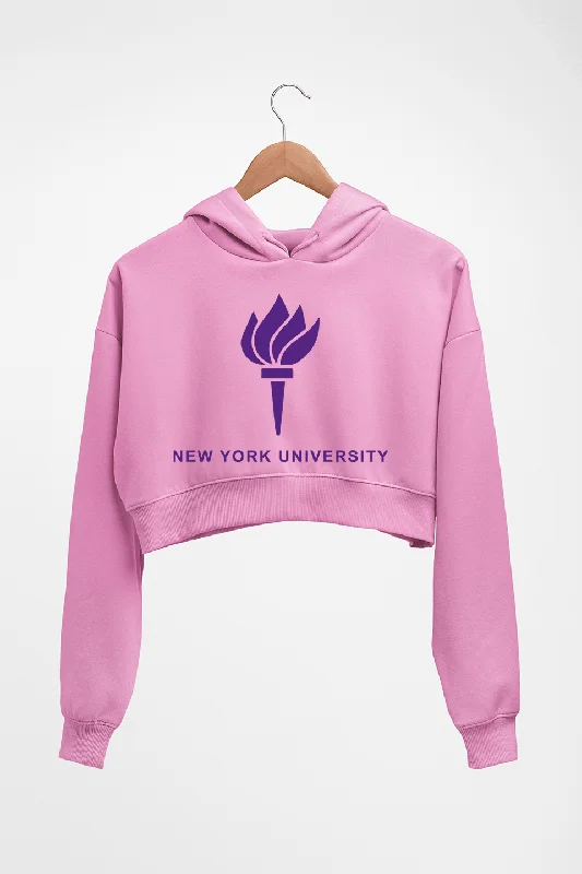 New York University Crop HOODIE FOR WOMEN