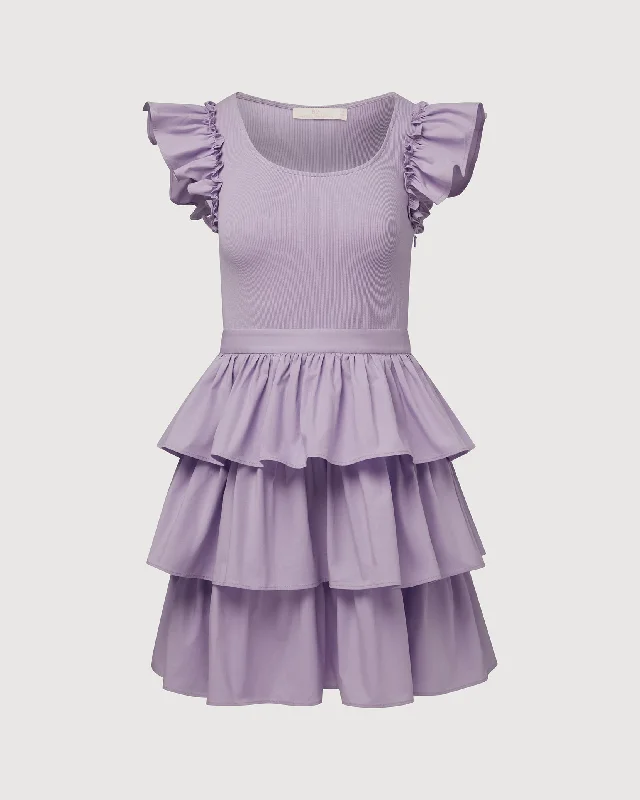 Rachel Parcell | Ruffle Tank Dress | Pastel Lilac