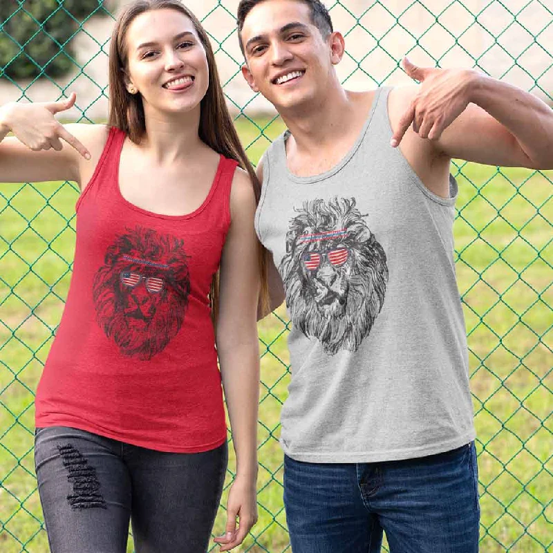 Lion graphic print unisex tanktop