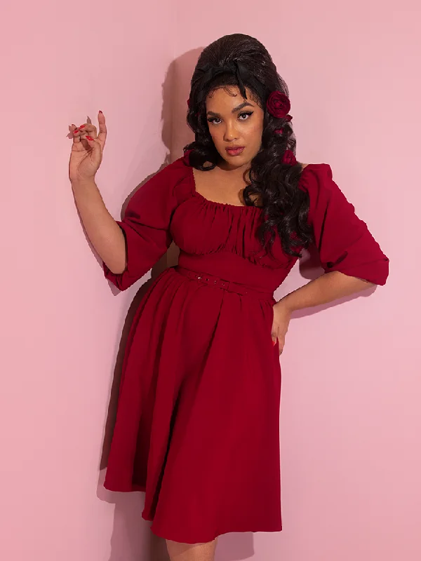 Vacation Dress in Ruby Red - Vixen by Micheline Pitt