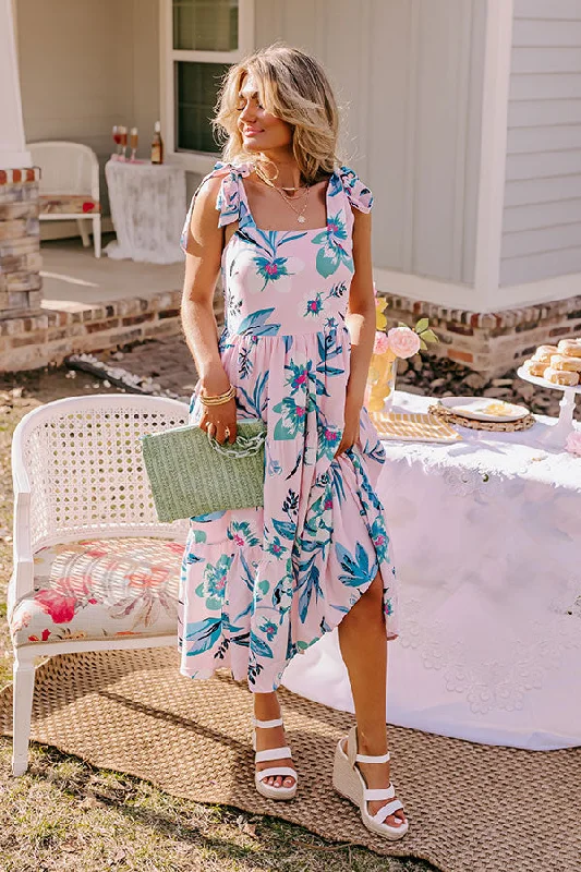 Catalina Island Floral Midi