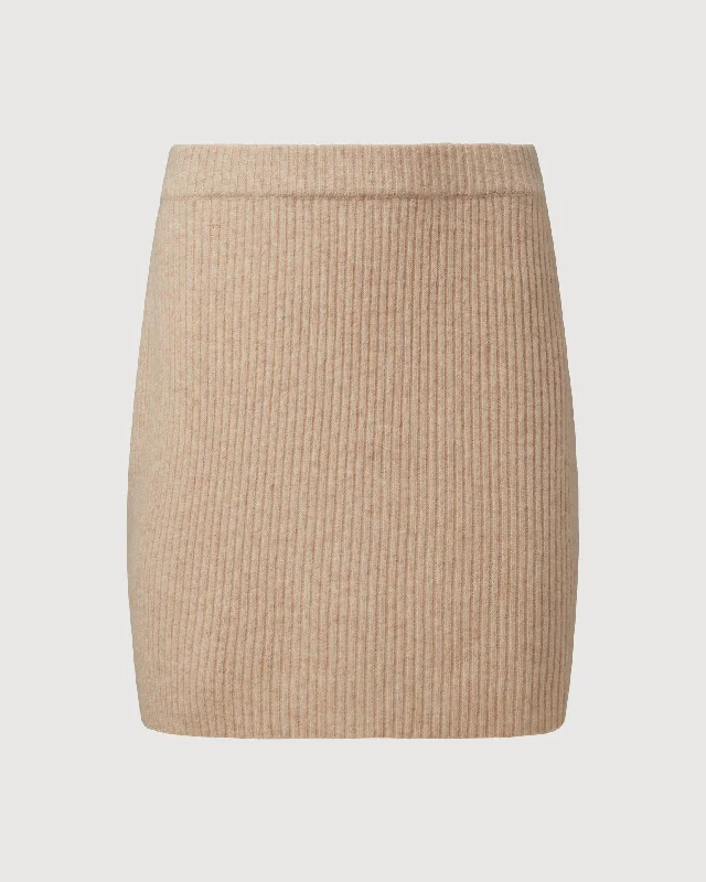 Rachel Parcell | Ribbed Sweater Skirt | Warm Peach