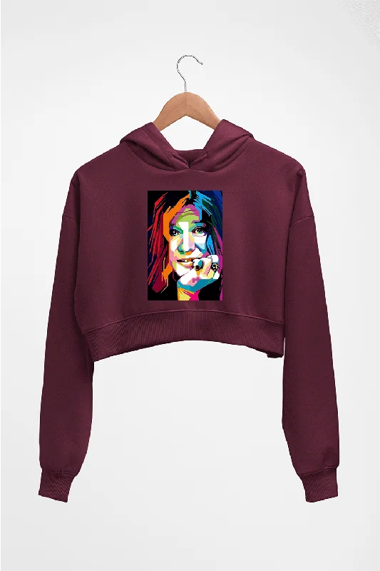 Janis Joplin Crop HOODIE FOR WOMEN