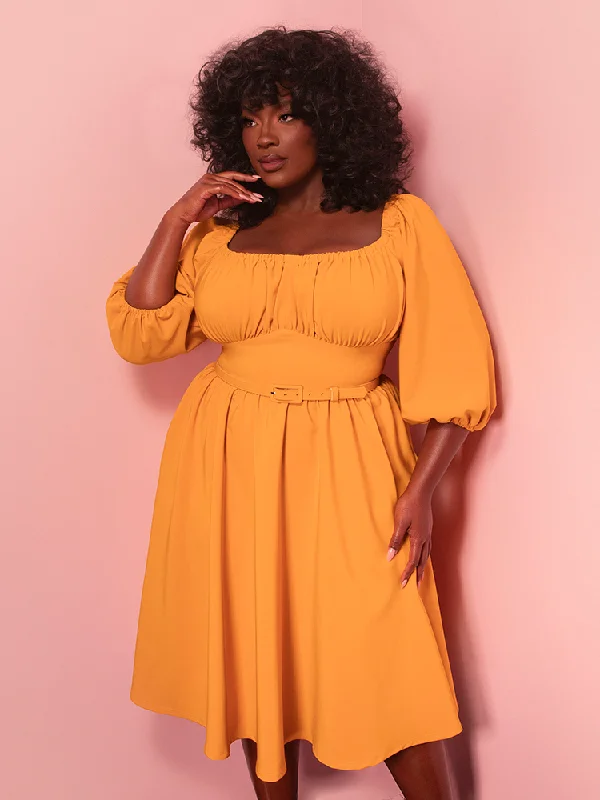 PRE-ORDER - Vacation Dress in Mustard Gold - Vixen by Micheline Pitt