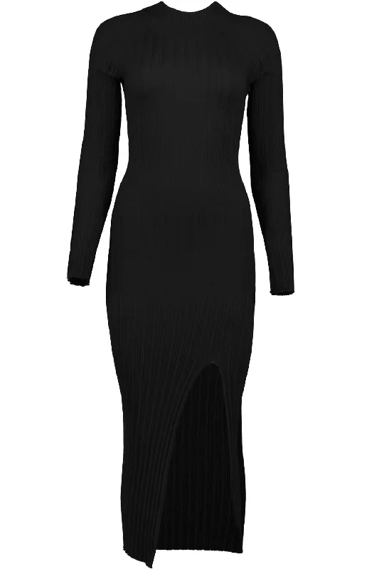 Chloe Sweater Dress In Noir