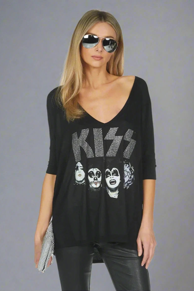 Lauren Moshi Eva x Kiss Oversized T-Shirt