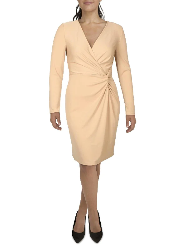 Womens Office Professional Wrap Dress