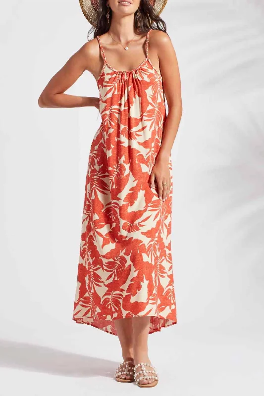 Hi-Low Hem Maxi Dress In Napali