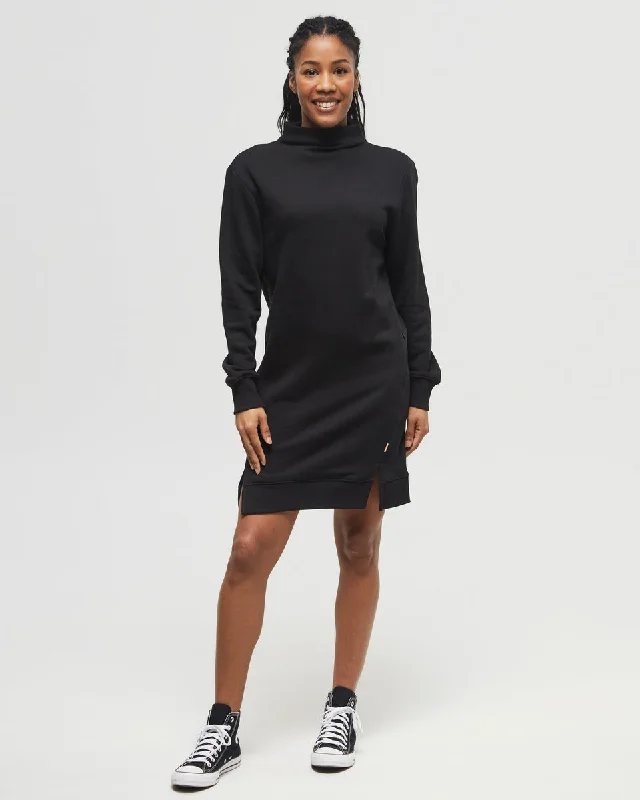 TreeFleece Mock Neck Sweatshirt Dress