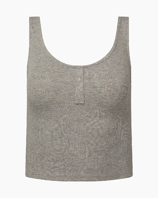 IVL Collective | Rib Lounge Tank | Heather Grey