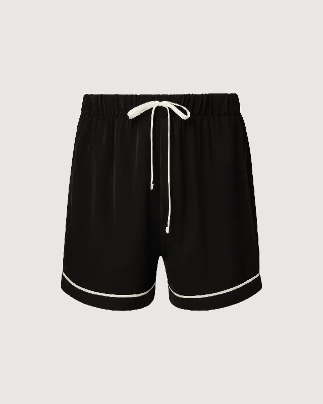 Rachel Parcell | Pull On Woven Short | Black