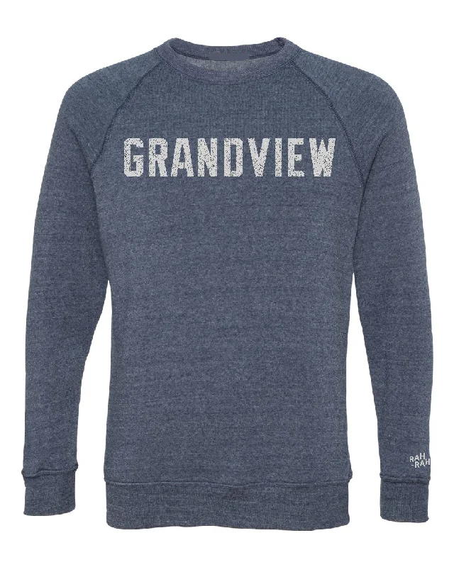 Grandview Vintage Block Unisex Navy Sweatshirt | ADULT