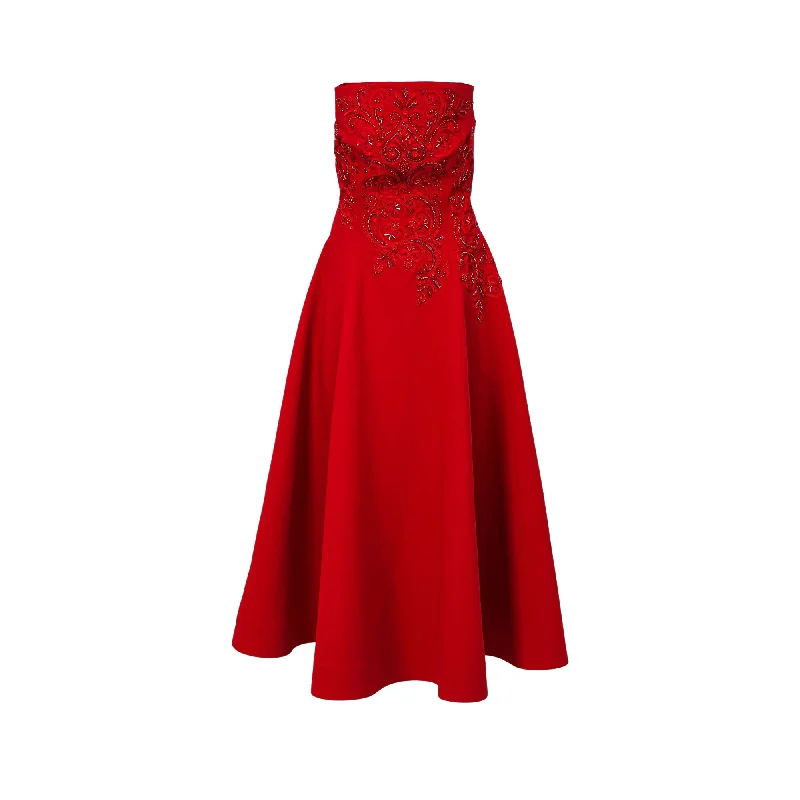 Mijade Fashion Women's Red Dress