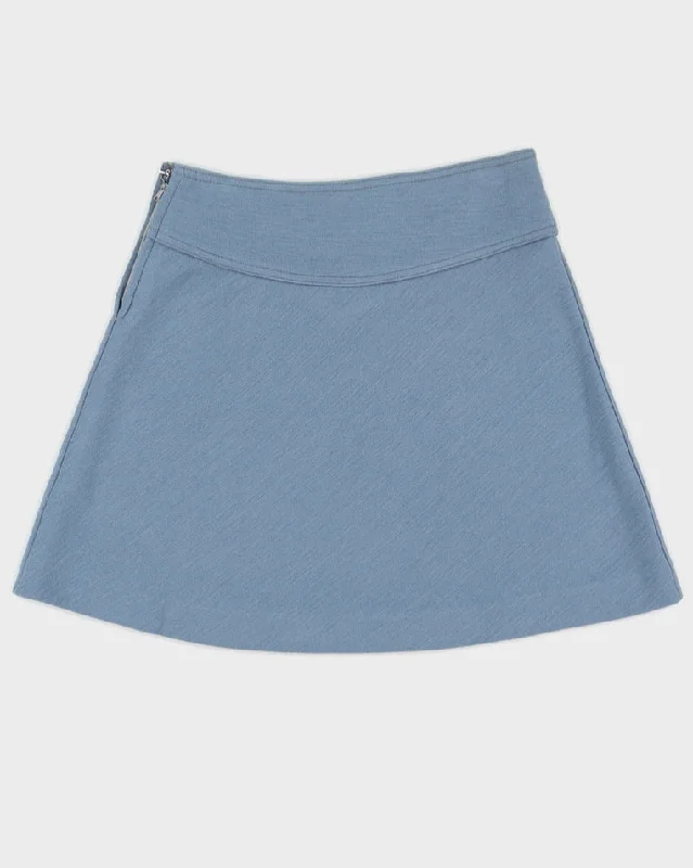 Deadstock Vintage 1970s Benetton Blue Mini Skirt