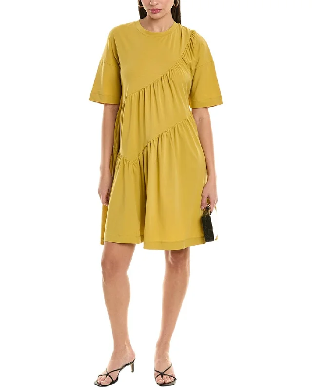 ALPHA STUDIO Shirred T-Shirt Dress