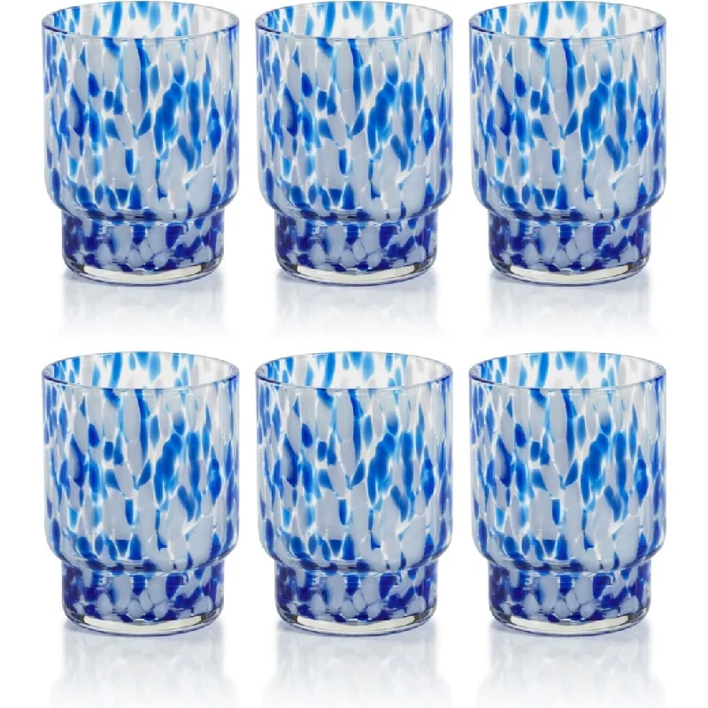 Andria Tortoise Tumbler Glasses, Set of 6