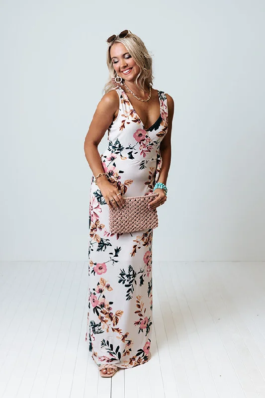 Tulum Travels Floral Maxi