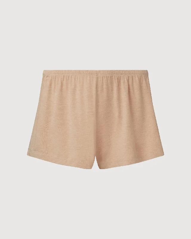 Rachel Parcell | Pull On Shortie | Heather Sand