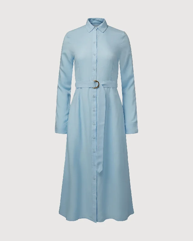 Rachel Parcell | Midi Shirt Dress | Ice Water